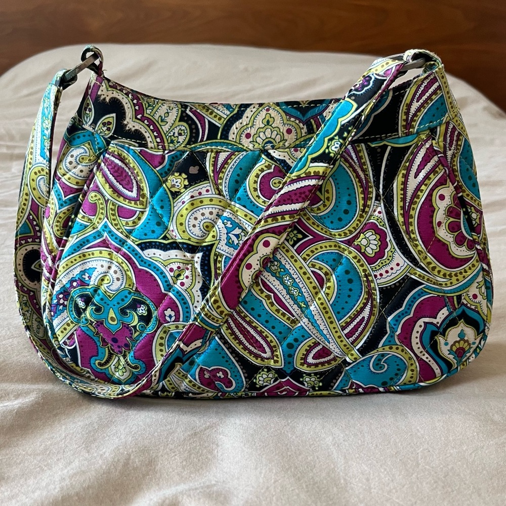 Vera Bradley Shoulder Bag in Daphne Paisley Print - Picture 2 of 12